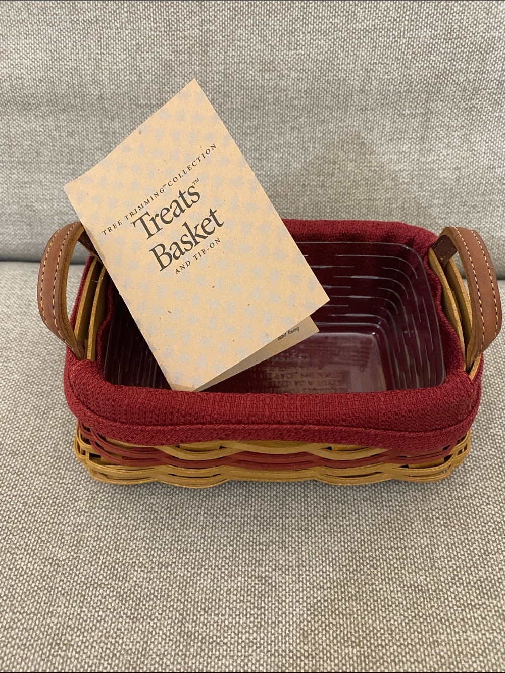 Longaberger Christmas Tree Trimming Collection Treats Basket